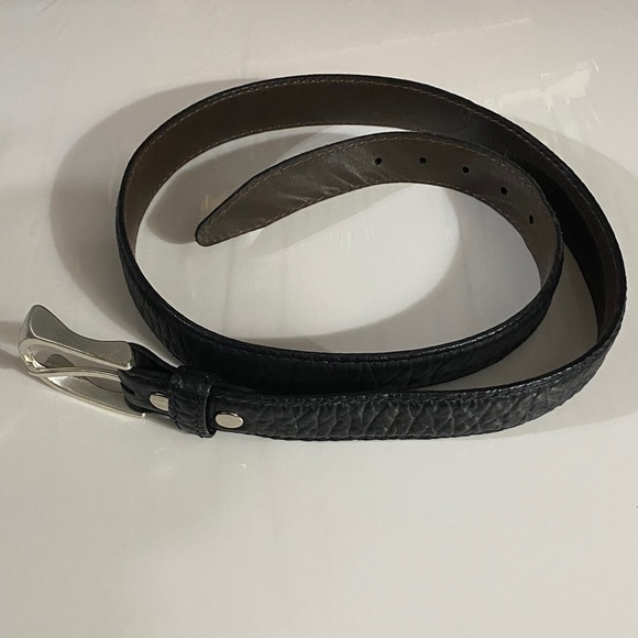 EUC Overland Genuine American Bison Leather Belt, Made in USA, Sz 40, Neutral - Picture 2 of 16